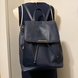 Micheal Kors pebbled leather backpack
